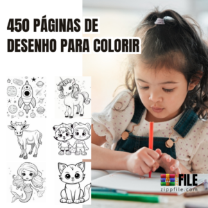 450 Páginas De Desenho Para Colorir