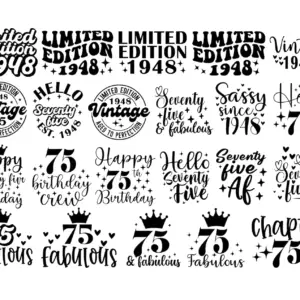 Pack 29 Designs Exclusivos – 75º Aniversário