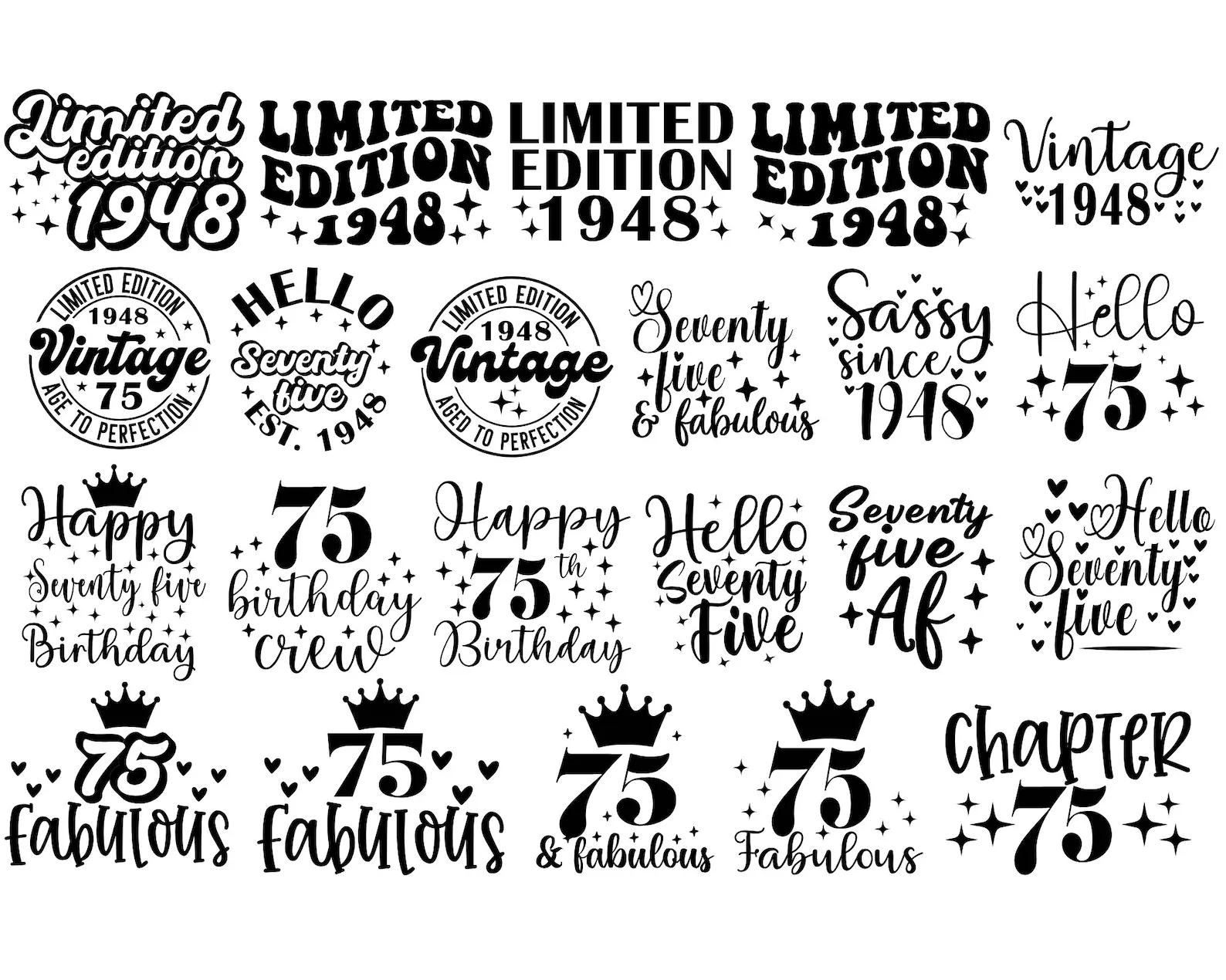 Pack 29 Designs Exclusivos – 75º Aniversário - Imagem 2