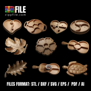 10 Modelos Exclusivos de Bandeja de Servir – Para CNC e Marcenaria