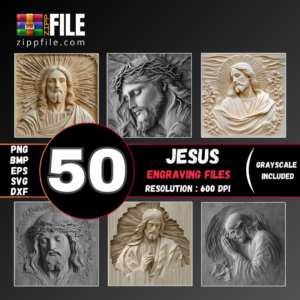50 Modelos Exclusivos 3D De Jesus – Para CNC e Marcenaria