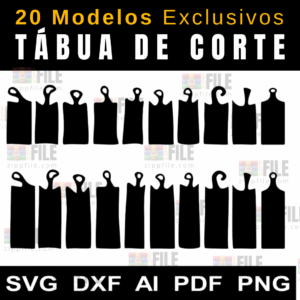 20 Modelos Tábua de Corte Premium | Arquivos Originais Cod: 2455