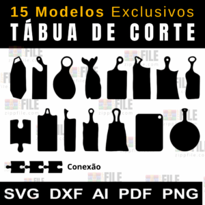15 Modelos Tábua de Corte Premium | Arquivos Originais Cod: 1921