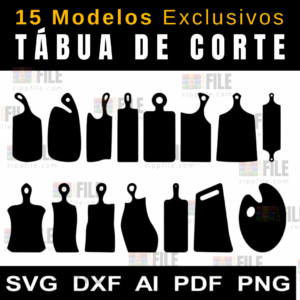 15 Modelos Tábua de Corte Premium | Arquivos Originais Cod: 1736